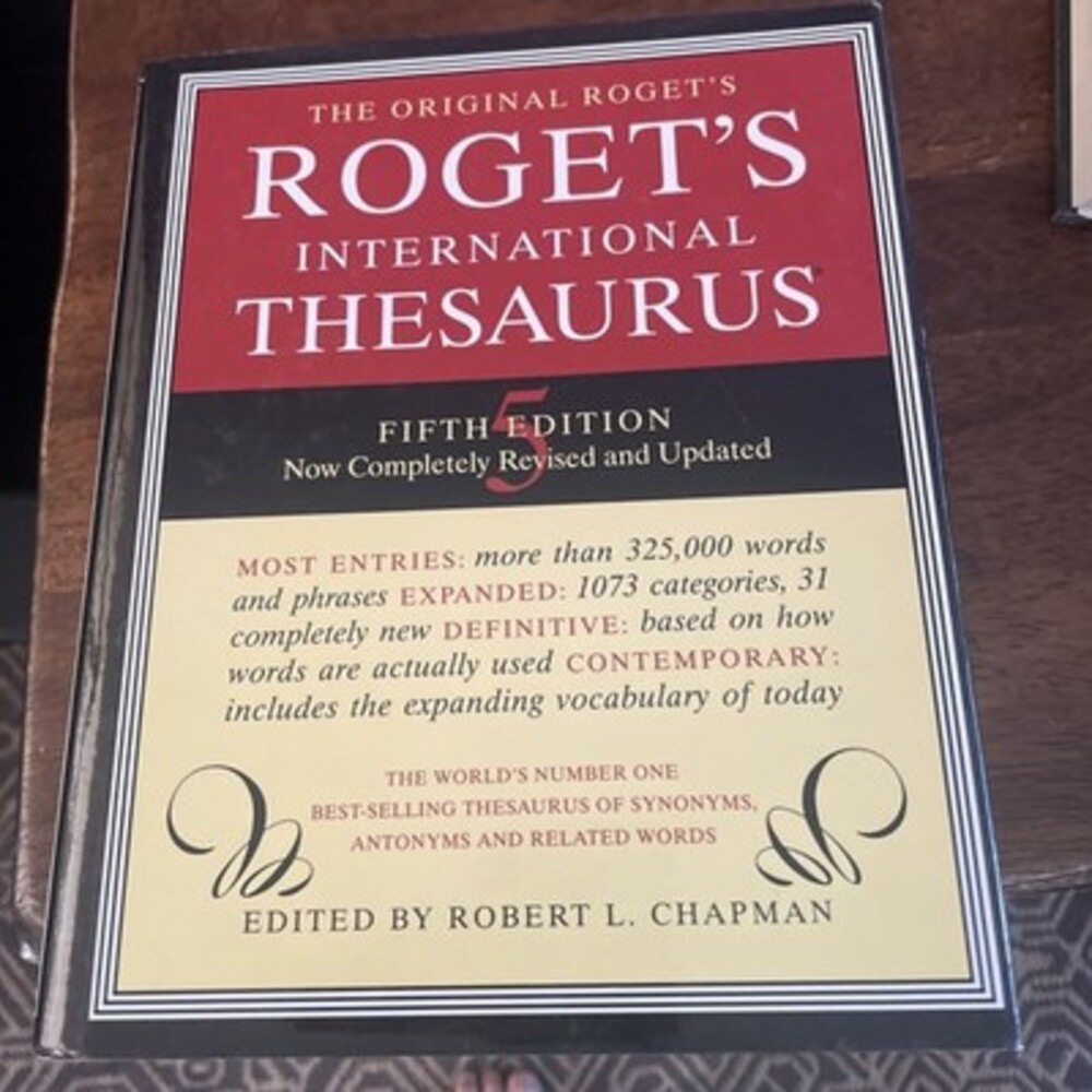 Roget International Thesaurus Index 5E by Robert L. Chapman (1992, Hardcover)